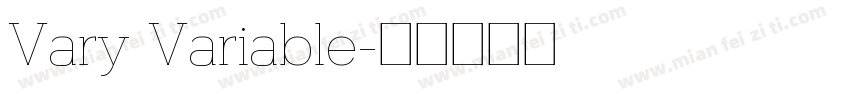 Vary Variable字体转换